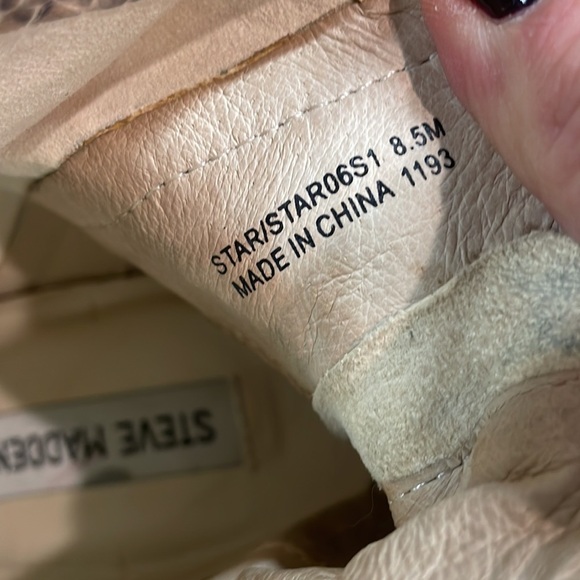 Steve Madden Star Snake Skin Bootie - Picture 8 of 9